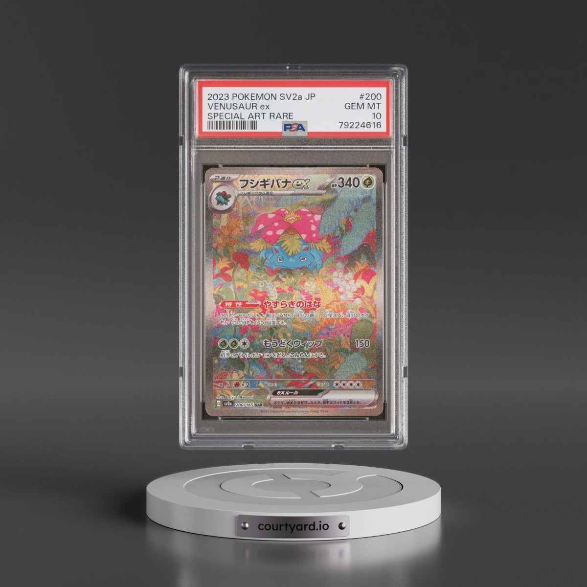 2023 Pokémon Sv2a-Pokémon 151 #200 Venusaur EX - Holo Special Art Rare (PSA 10 GEM MINT)
