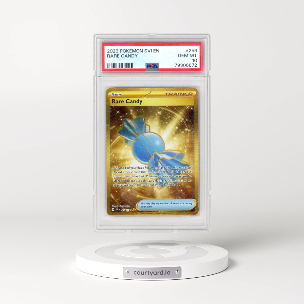 2023 Pokémon Svi EN-Scarlet & Violet #256 Rare Candy - Hyper Rare (PSA 10 GEM MINT)