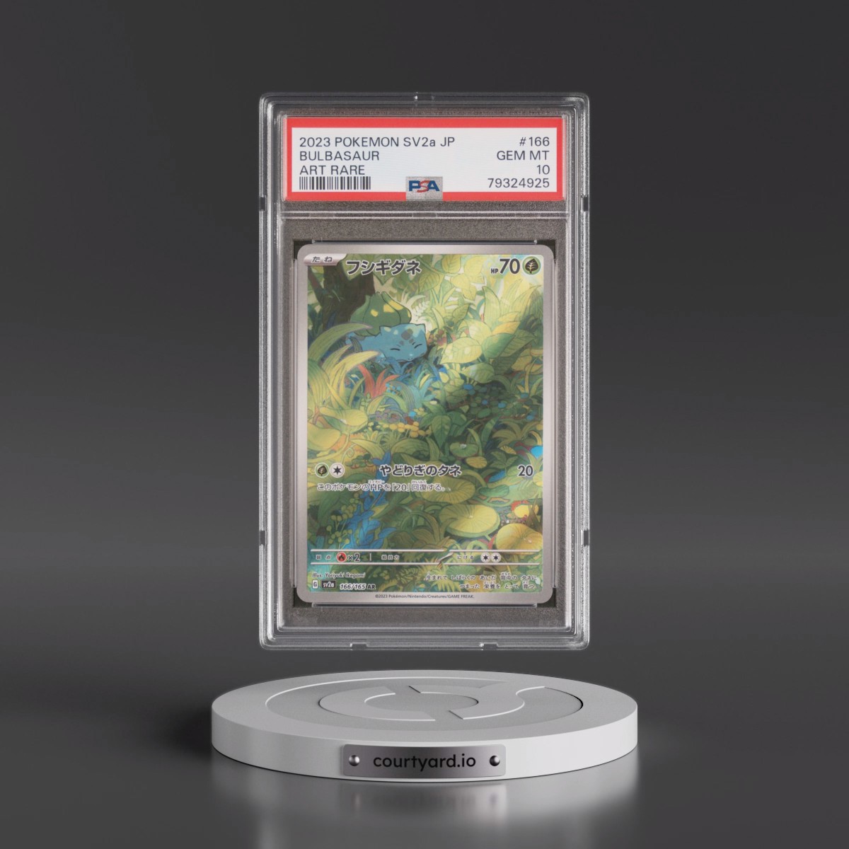 2023 Pokémon Sv2a-Pokémon 151 #166 Bulbasaur - Art Rare (PSA 10 GEM MINT)