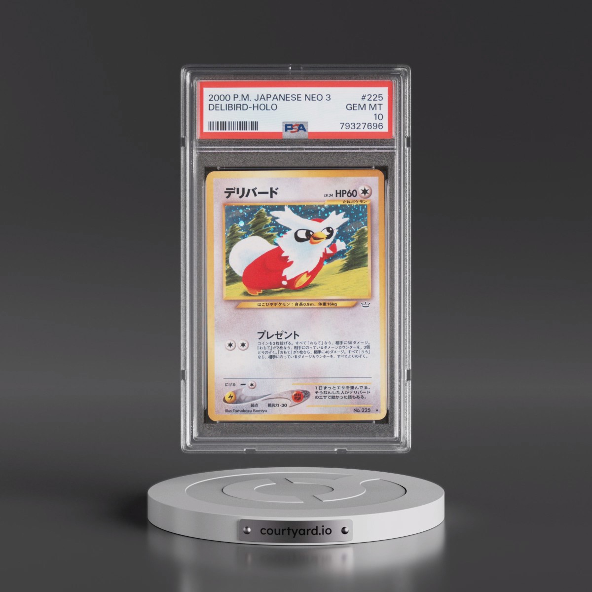 2000 Pokémon Neo 3 #225 Delibird - Holo (PSA 10 GEM MINT)