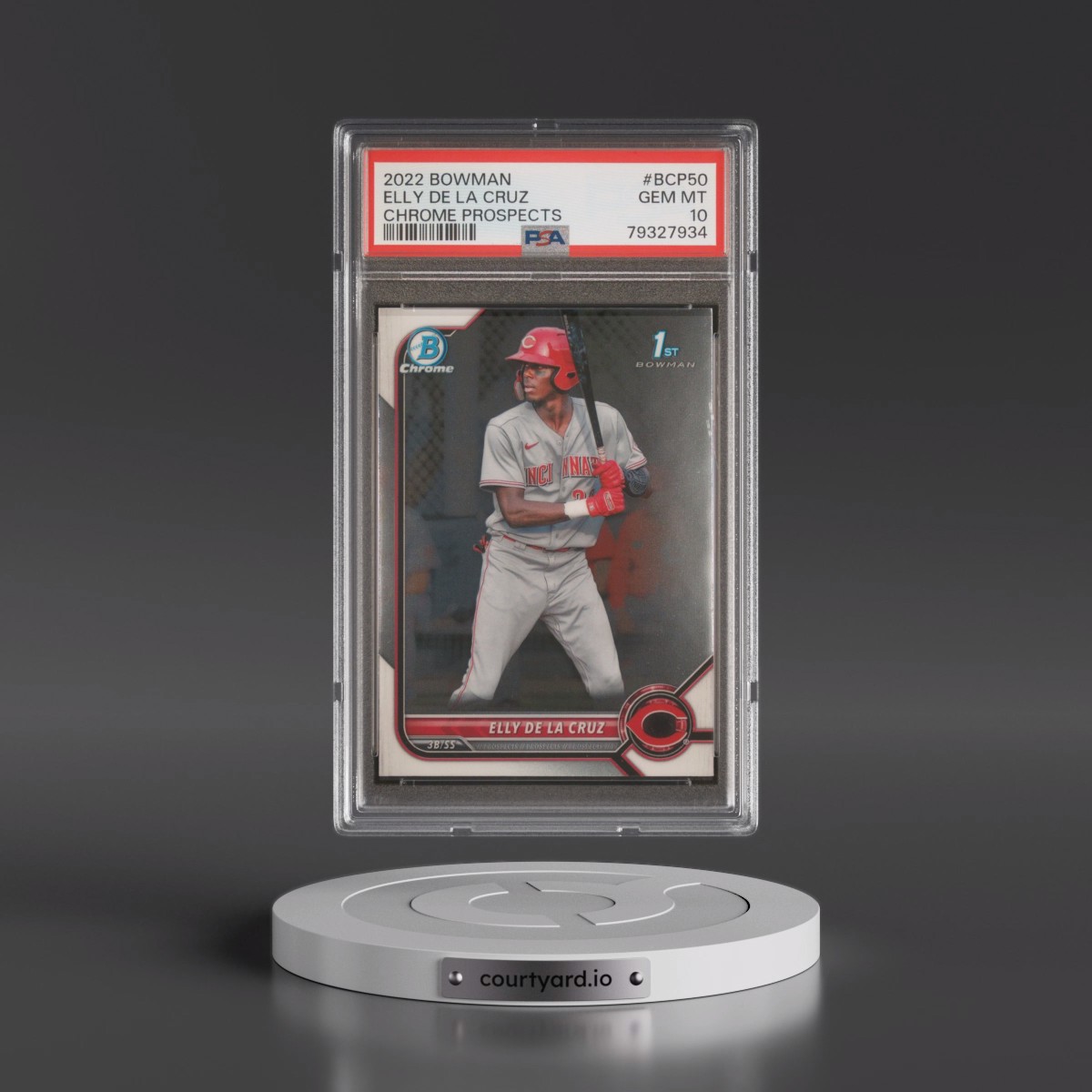 2022 Bowman Chrome Prospects #BCP50 Elly de La Cruz (PSA 10 GEM MINT)