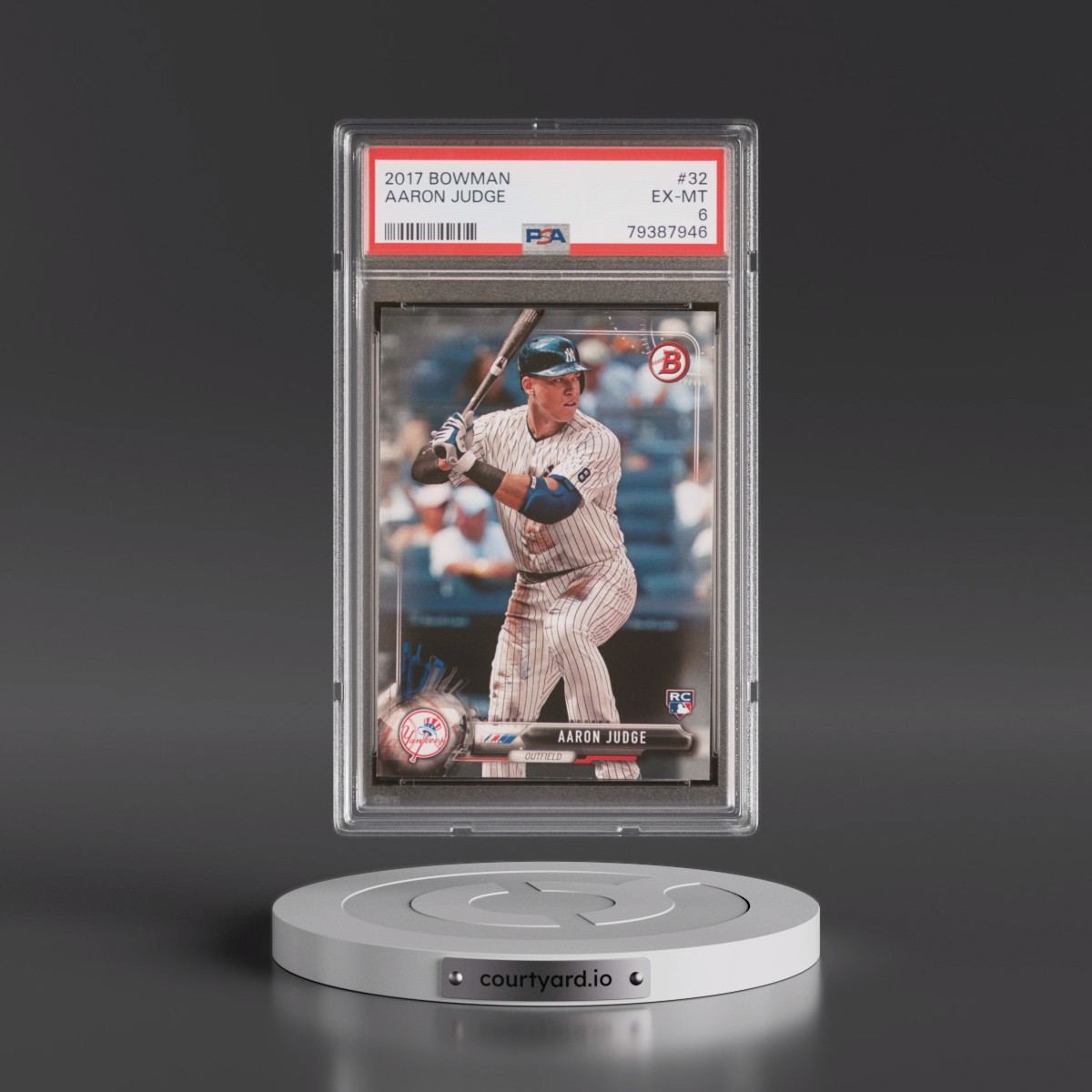 2017 Bowman #32 Aaron Judge (PSA 6 EX-MT)