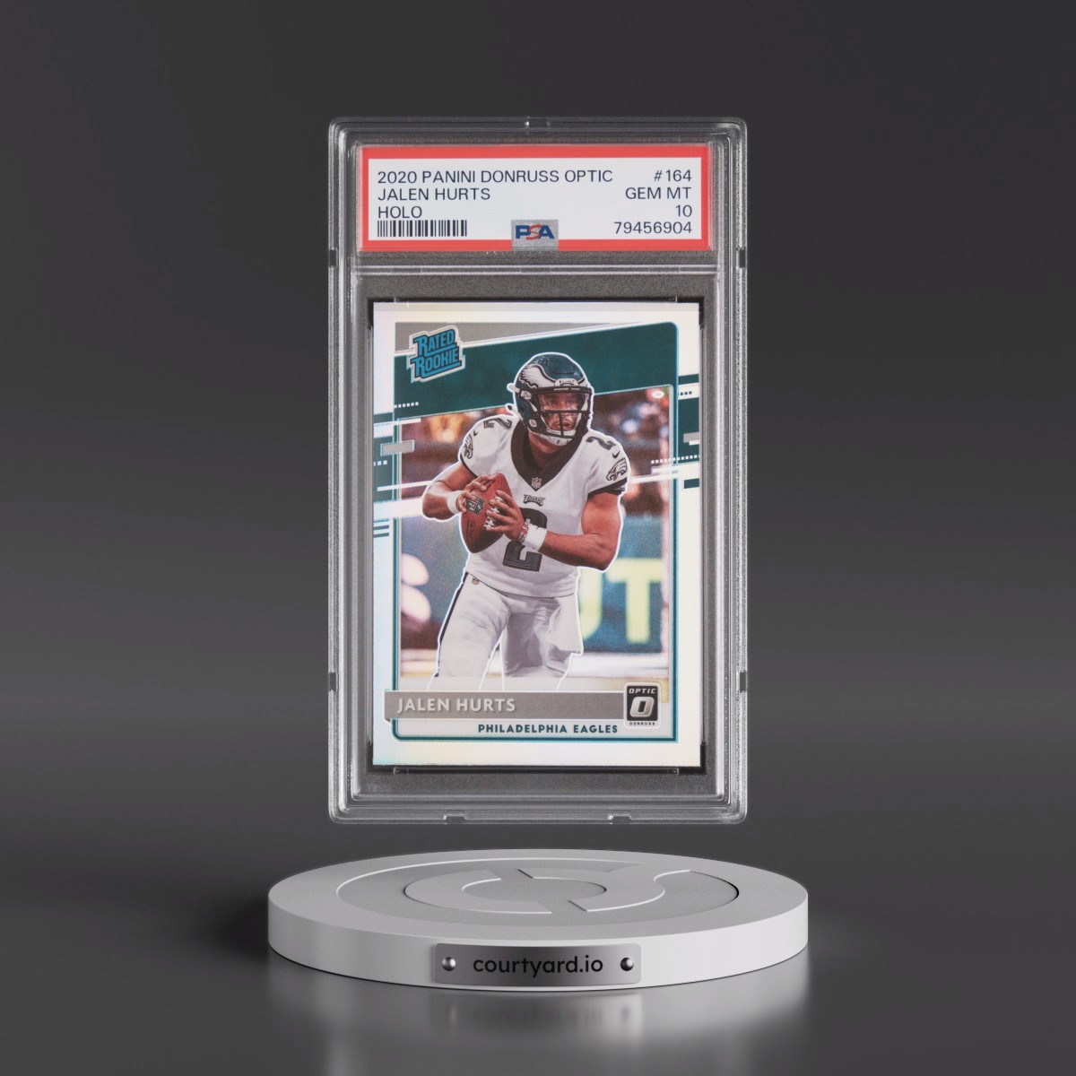 2020 Panini Donruss Optic #164 Jalen Hurts - Holo (PSA 10 GEM MINT)
