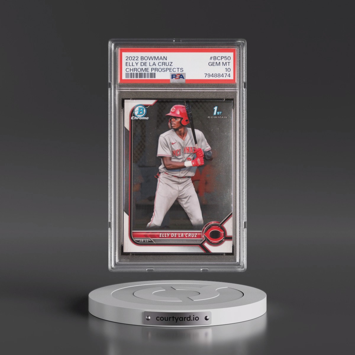 2022 Bowman Chrome Prospects #BCP50 Elly de La Cruz (PSA 10 GEM MINT)