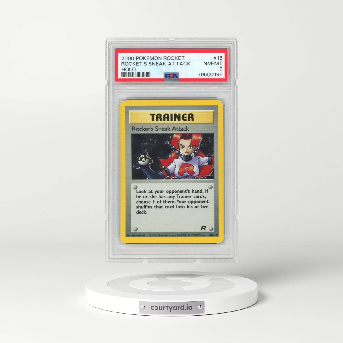 2000 Pokémon Rocket #16 Rocket's Sneak Attack - Holo (PSA 8 NM-MT)