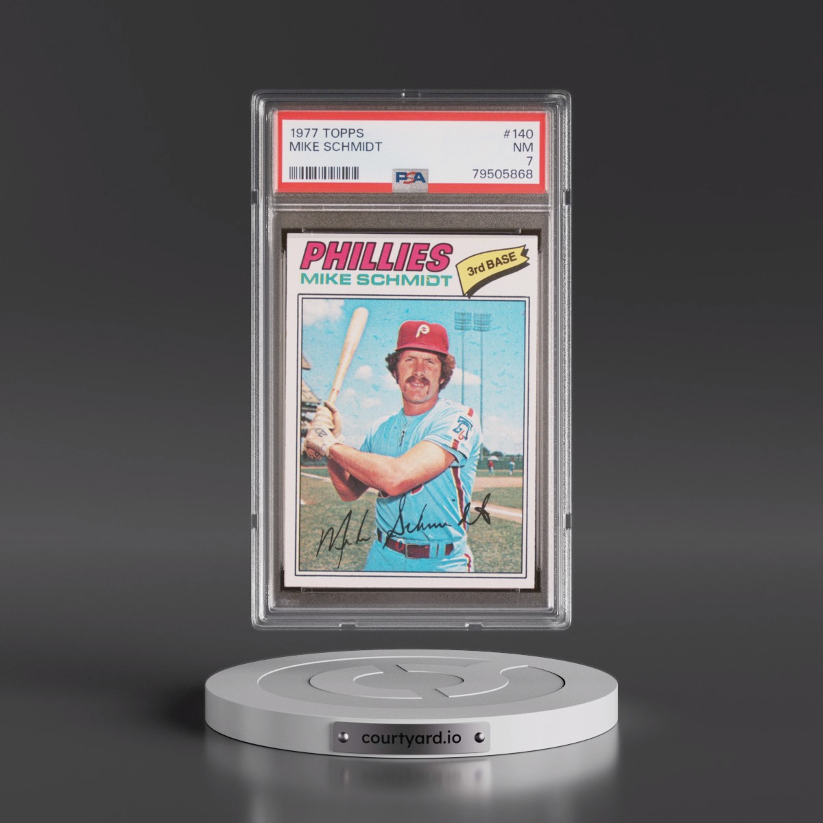 1977 Topps #140 Mike Schmidt (PSA 7 NM)