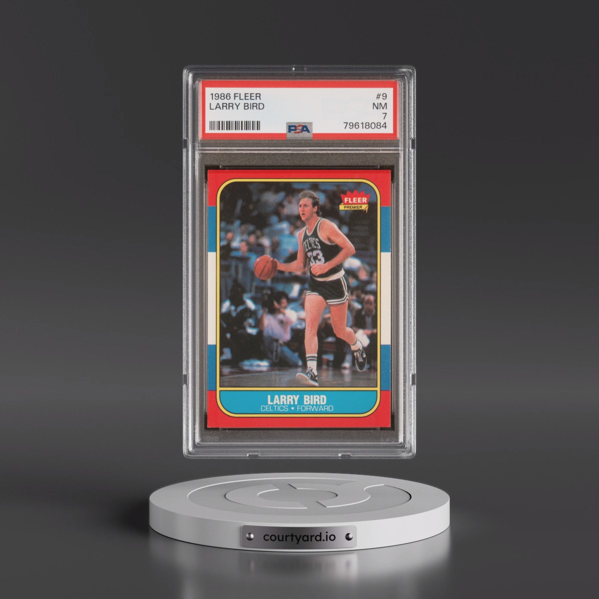 1986 Fleer Larry Bird #9 PSA 7
