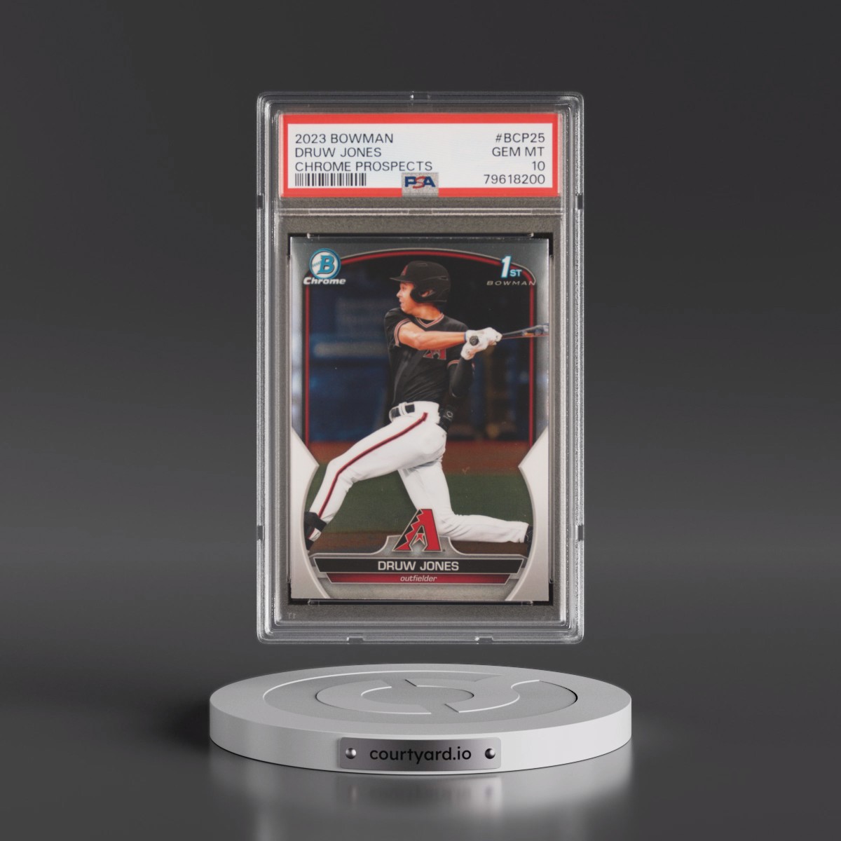 2023 Bowman Chrome Prospects #BCP25 Druw Jones (PSA 10 GEM MINT)