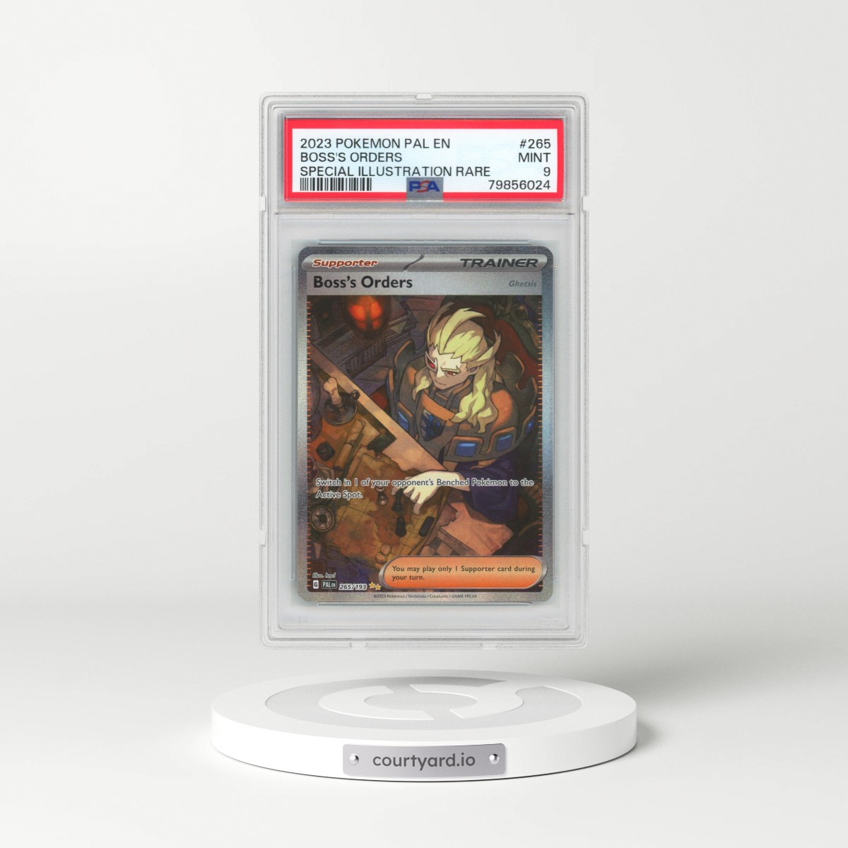 2023 Pokémon Pal EN-Paldea Evolved #265 Boss's Orders - Special Illustration Rare (PSA 9 MINT)