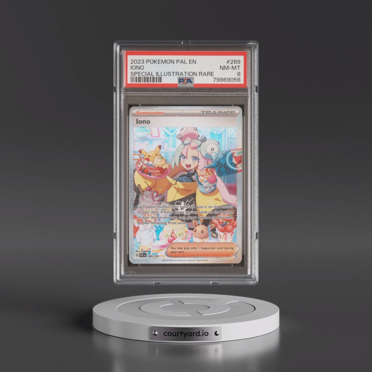 2023 Pokémon Pal EN-Paldea Evolved #269 Iono - Special Illustration Rare (PSA 8 NM-MT)