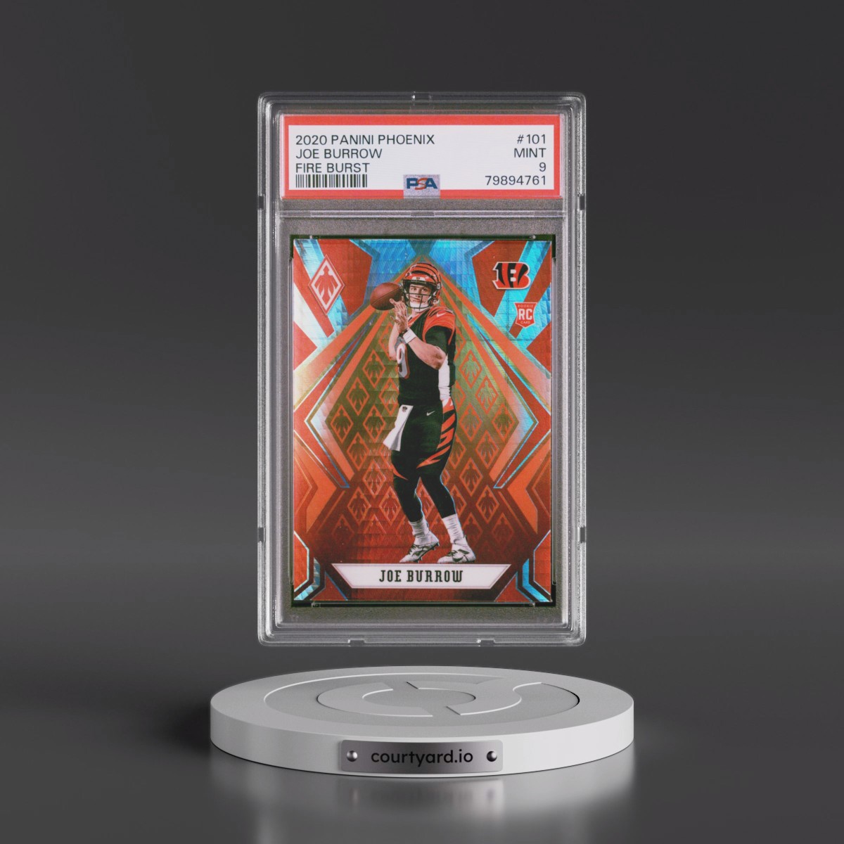 2020 Panini Phoenix #101 Joe Burrow - Fire Burst (PSA 9 MINT)