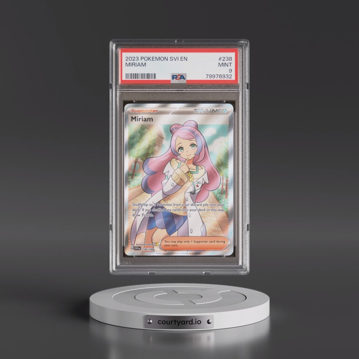 2023 Pokémon Svi EN-Scarlet & Violet #238 Miriam - Ultra Rare (PSA 9 MINT)