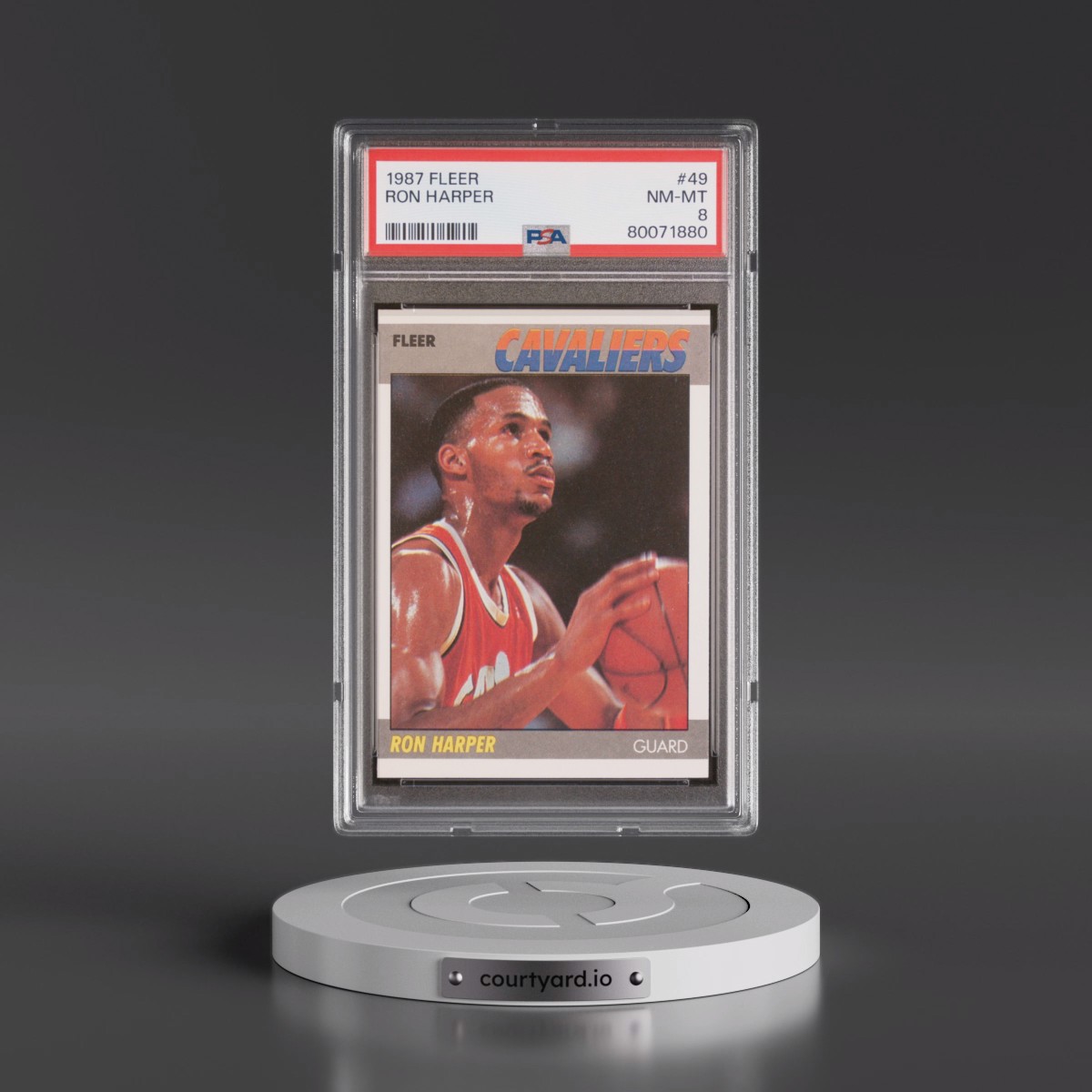 1987 Fleer Ron Harper #49 PSA 8