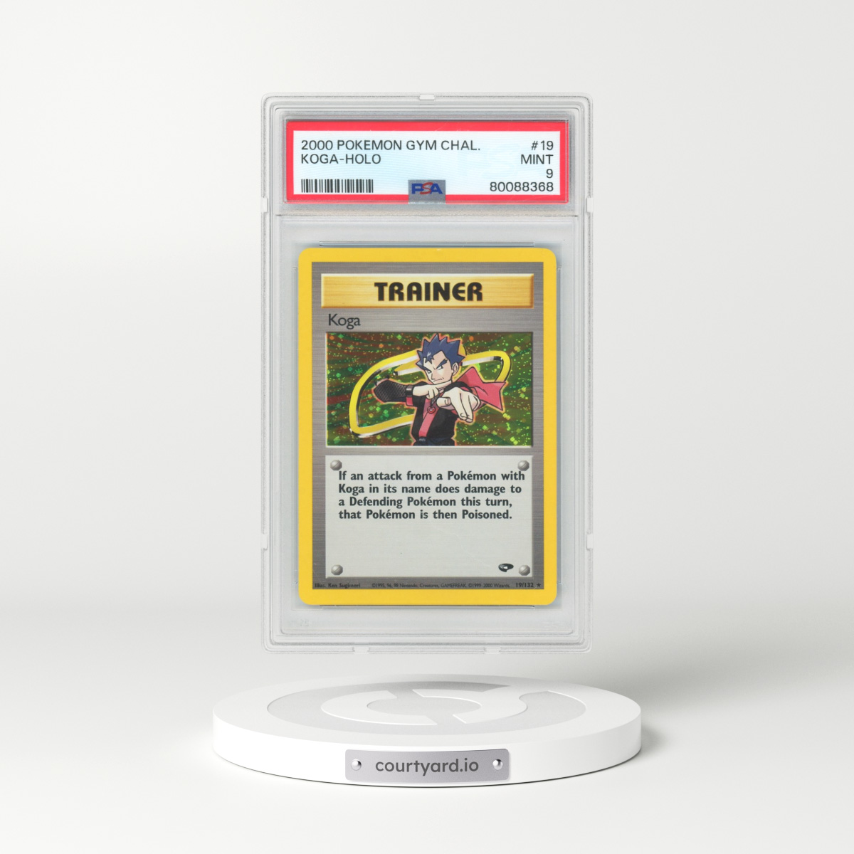 2000 Pokémon Gym Challenge #19 Koga - Holo (PSA 9 MINT)