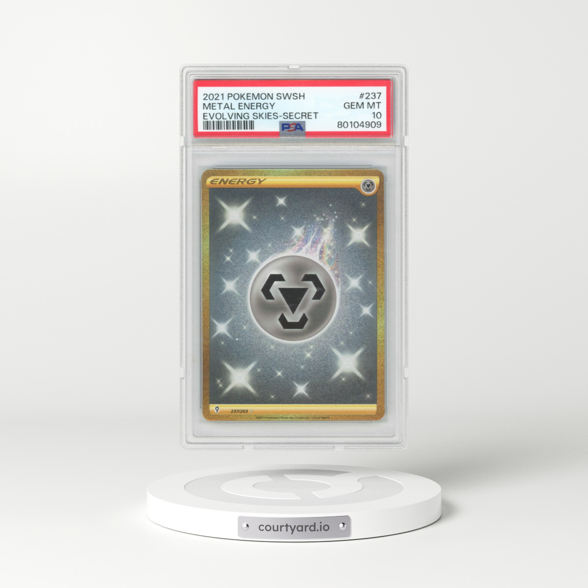 2021 Evolving Skies #237 Metal Energy (PSA 10 GEM MINT)