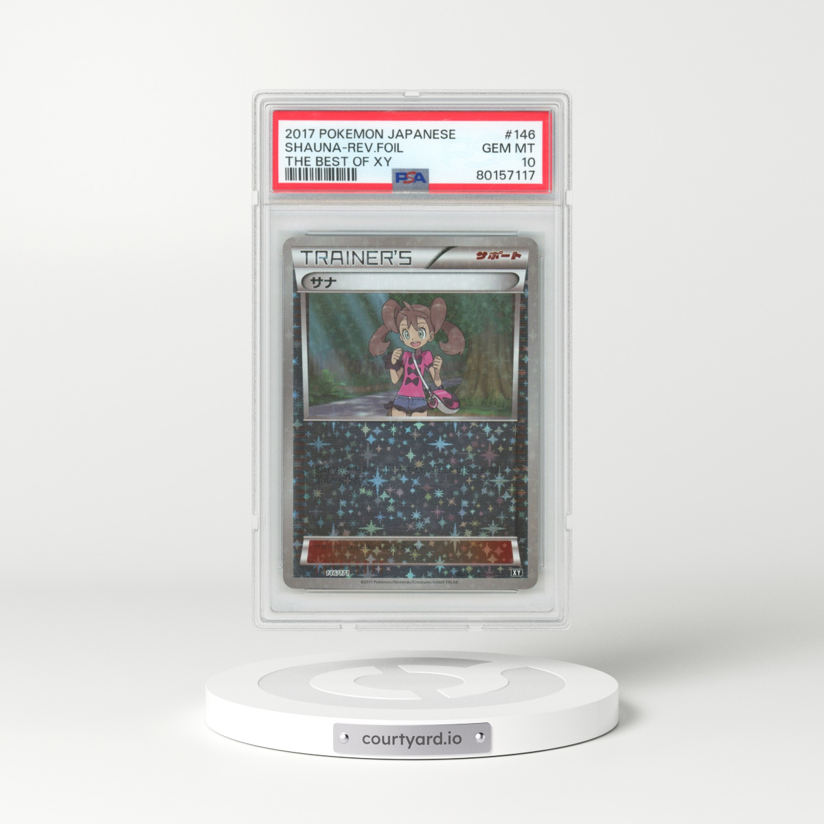 2017 Pokémon the Best of XY #146 Shauna - Reverse Foil (PSA 10 GEM MINT)