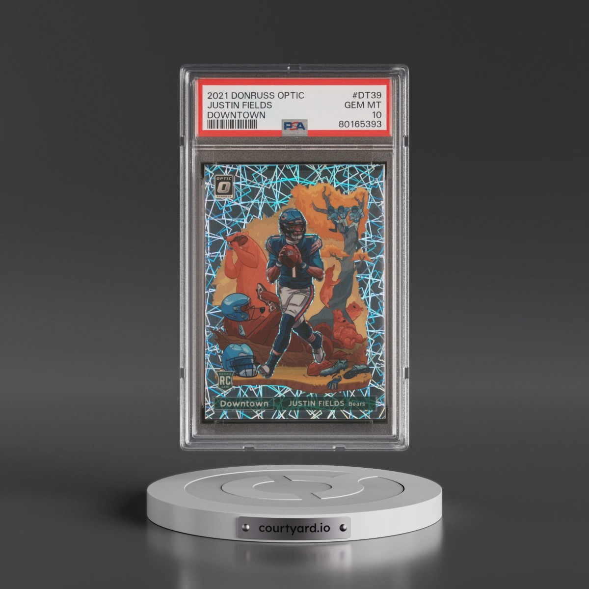 2021 Panini Donruss Optic Downtown #DT39 Justin Fields (PSA 10 GEM MINT)