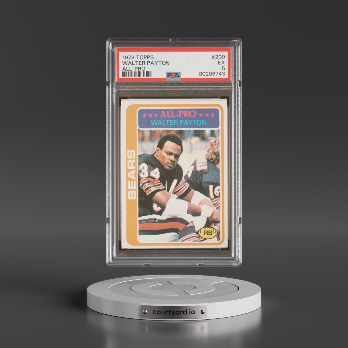 1978 Topps #200 Walter Payton - All-Pro (PSA 5 EX)