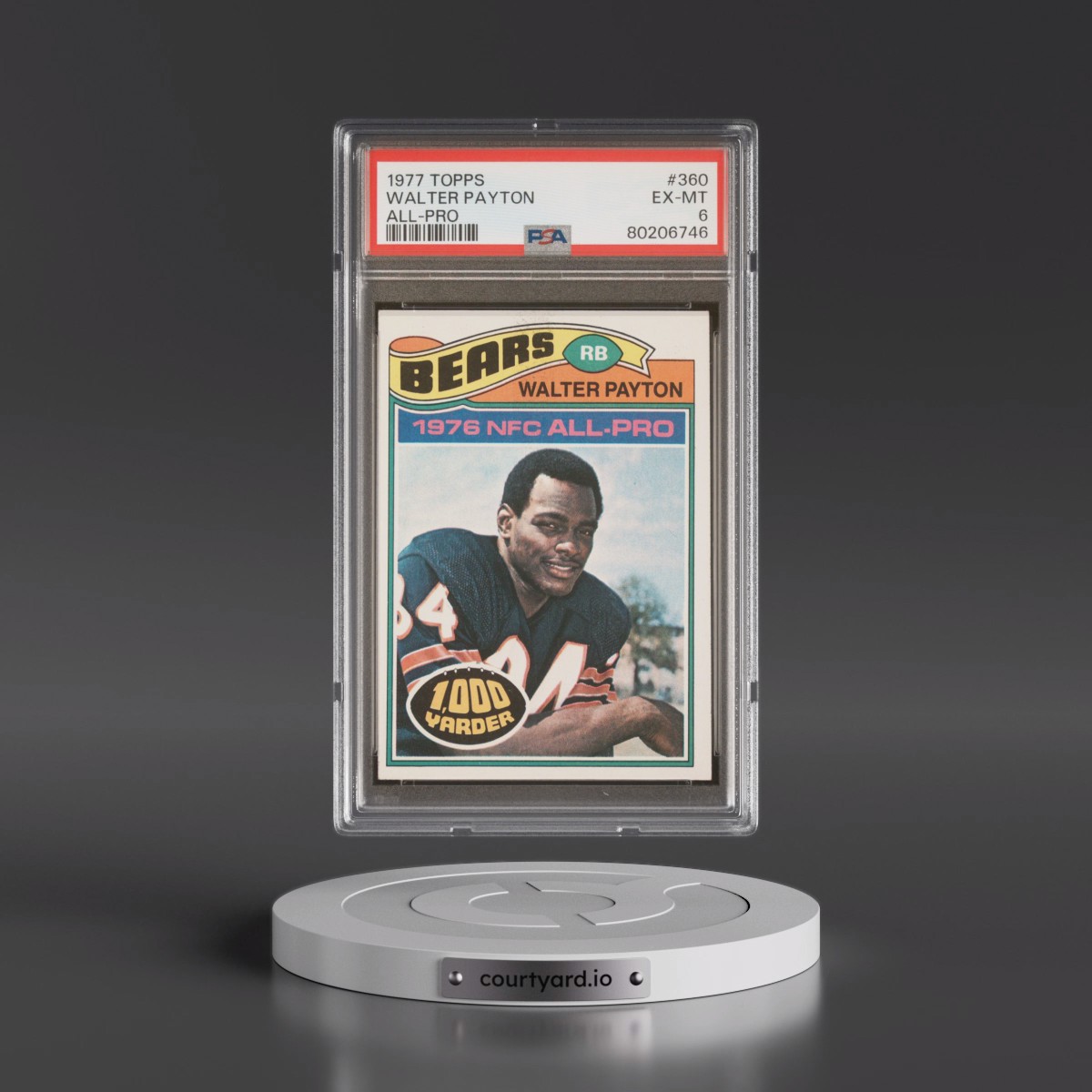 1977 Topps #360 Walter Payton - All-Pro (PSA 6 EX-MT)