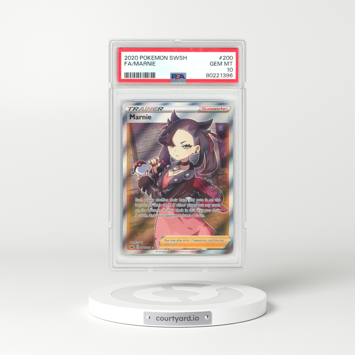 2020 Sword & Shield #200 Marnie (PSA 10 GEM MINT)