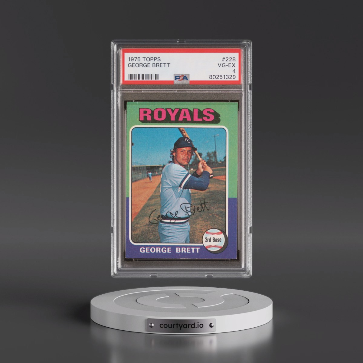 1975 Topps #228 George Brett (PSA 4 VG-EX)