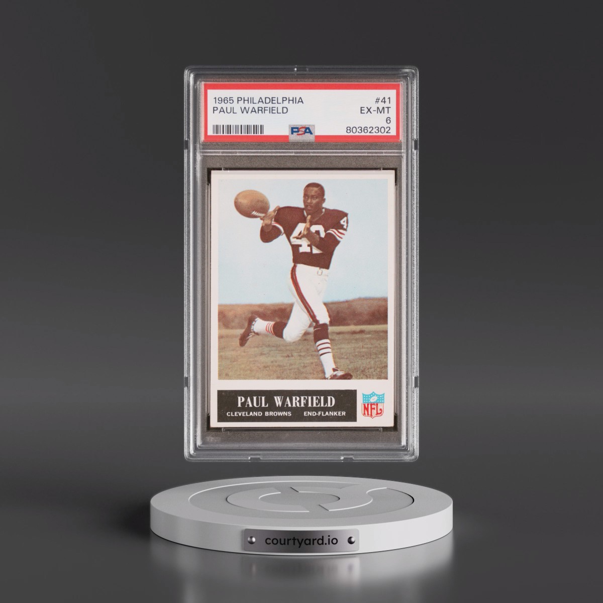 1965 Philadelphia #41 Paul Warfield (PSA 6 EX-MT)