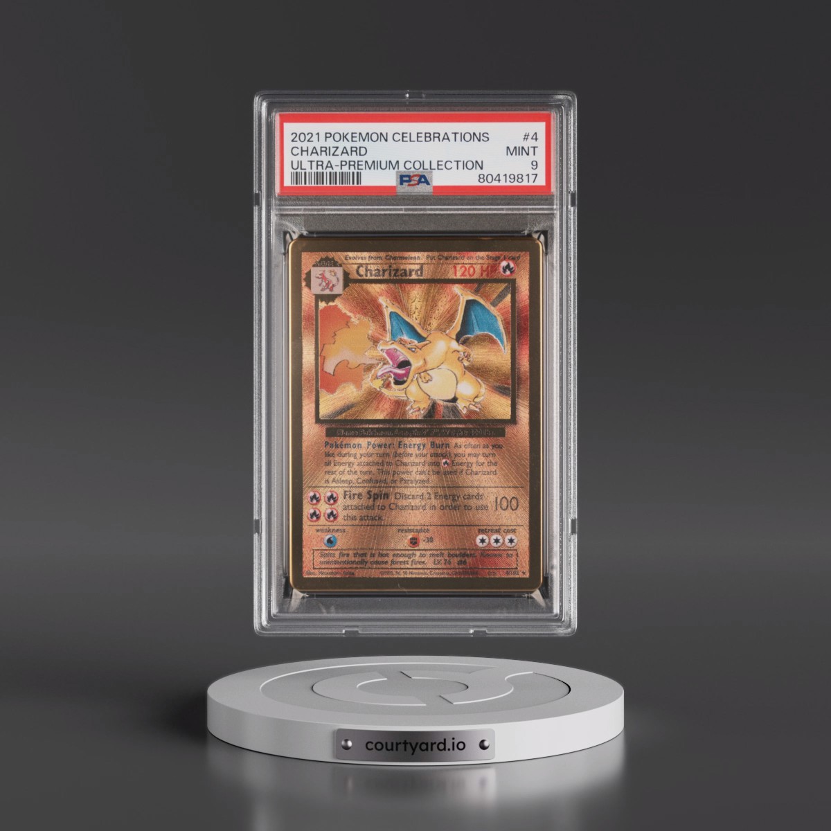 2021 Pokémon Celebrations Ultra-Premium Collection #4 Charizard (PSA 9 MINT)