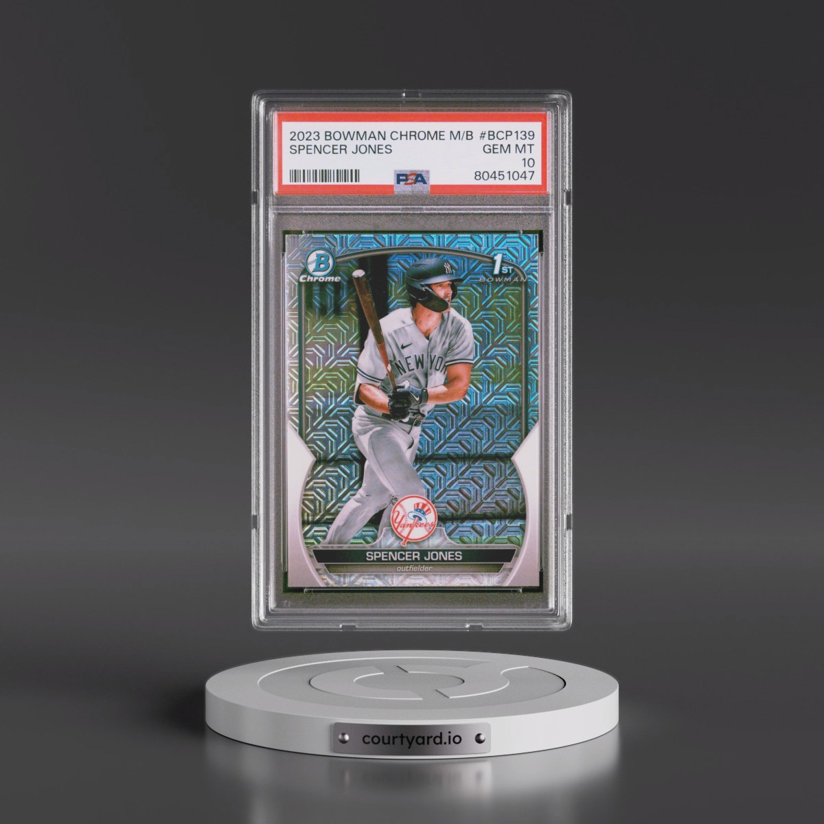 2023 Bowman Mega Box Chrome #139 Spencer Jones (PSA 10 GEM MINT)