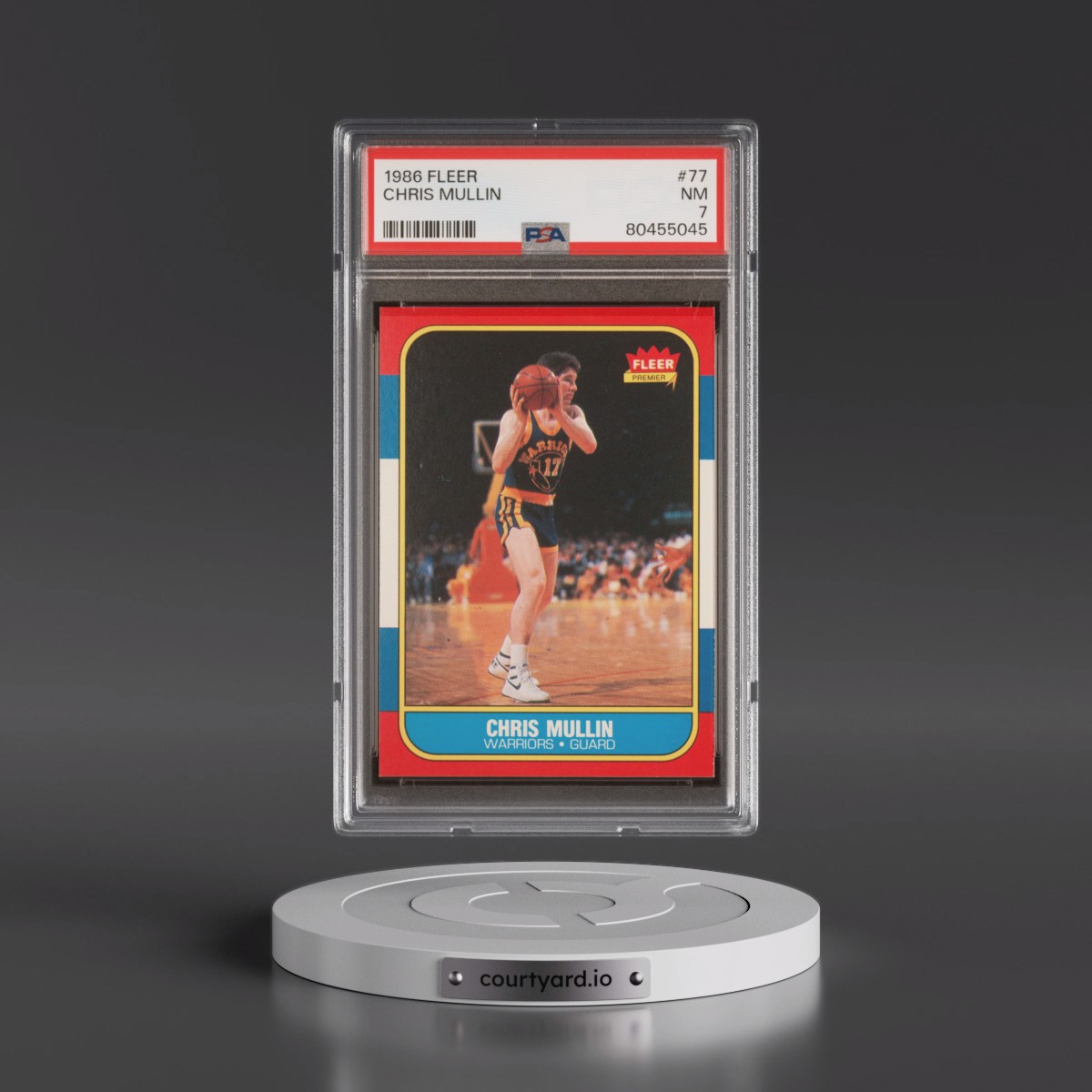 1986 Fleer Chris Mullin #77 PSA 7