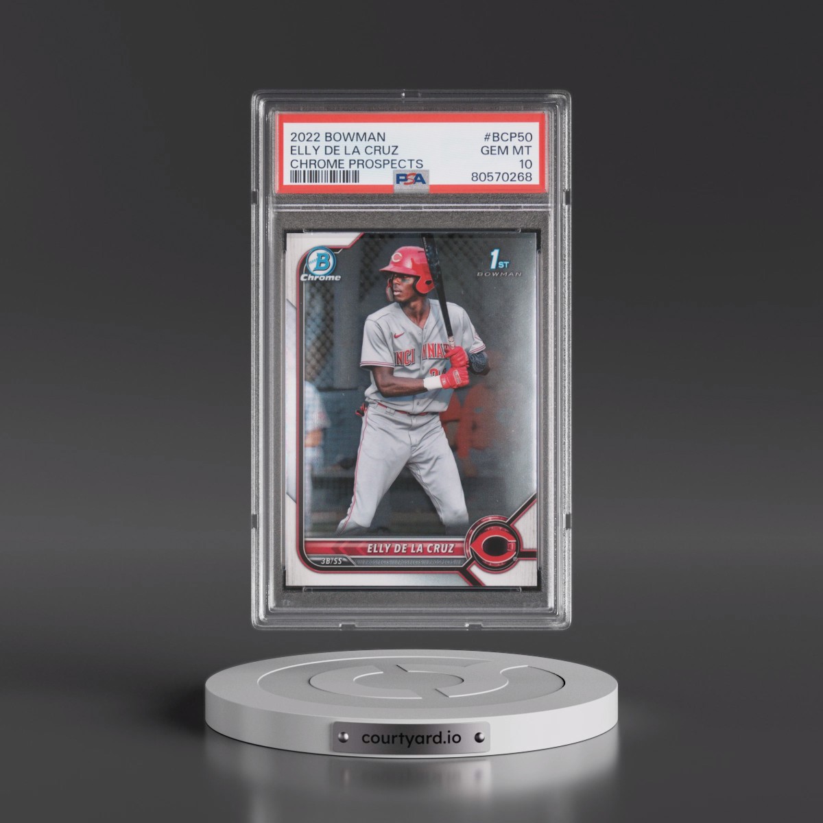 2022 Bowman Chrome Prospects #BCP50 Elly de La Cruz (PSA 10 GEM MINT)