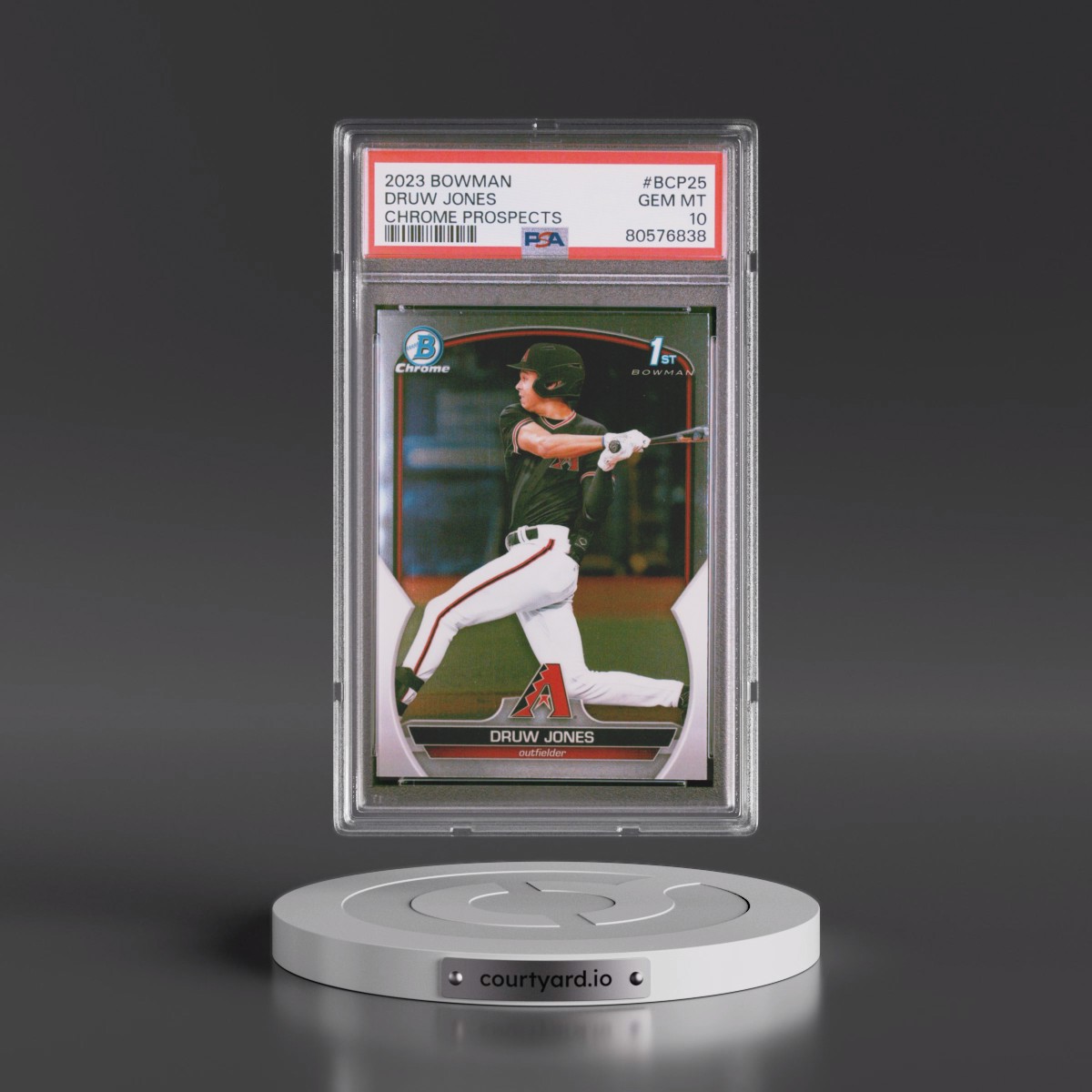 2023 Bowman Chrome Prospects #BCP25 Druw Jones (PSA 10 GEM MINT)