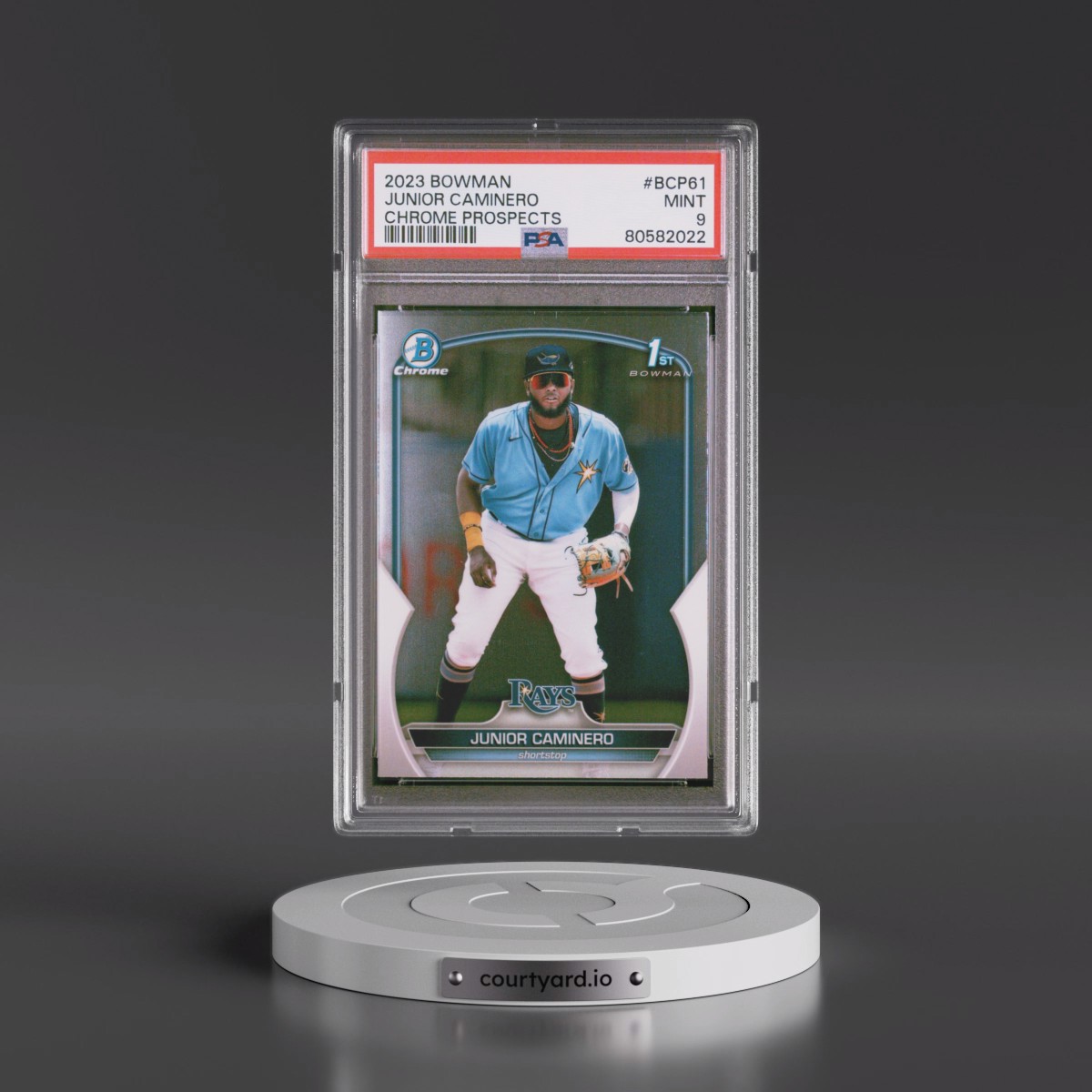 2023 Bowman Chrome Prospects #BCP61 Junior Caminero (PSA 9 MINT)