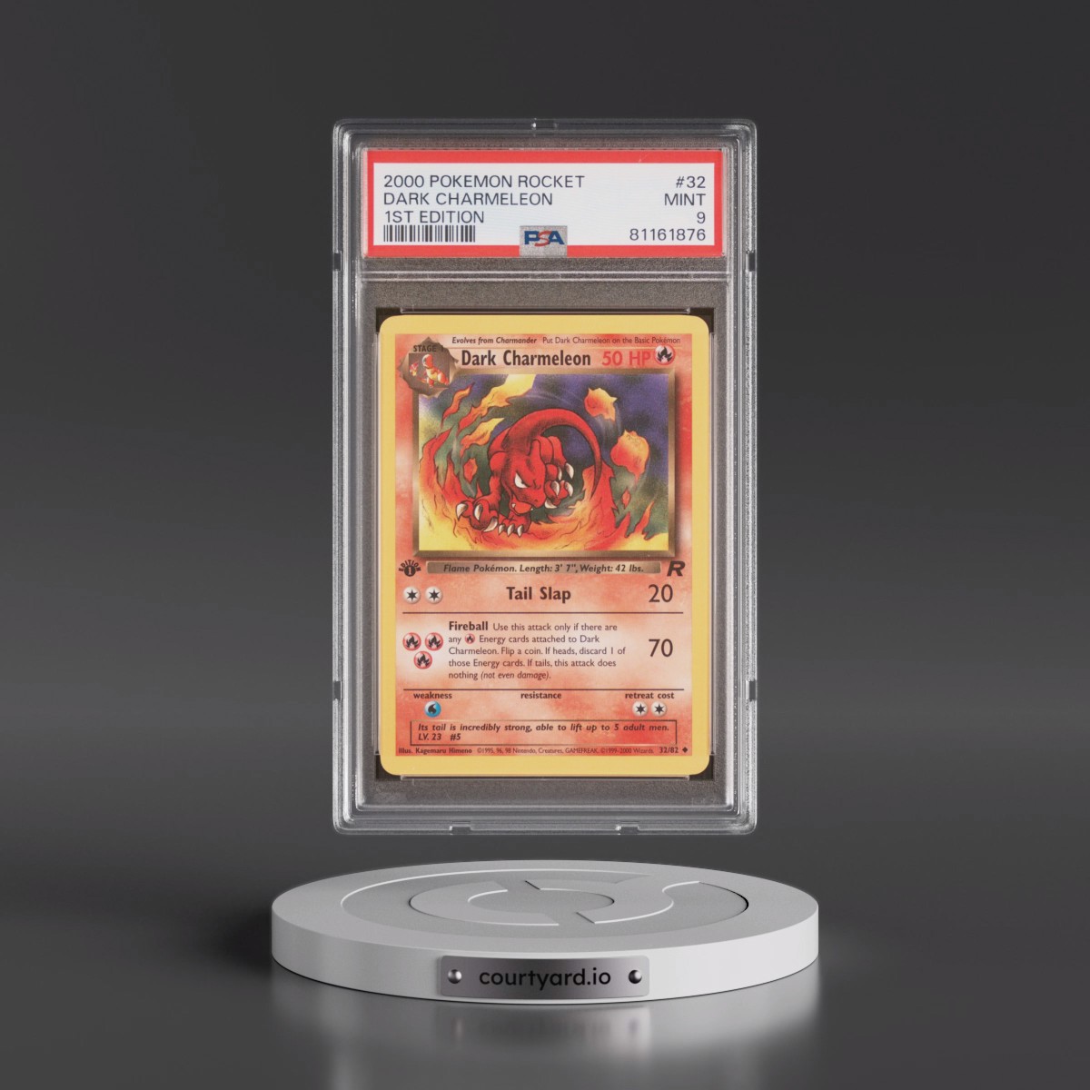 2000 Pokémon Rocket #32 Dark Charmeleon - 1st Edition (PSA 9 MINT)