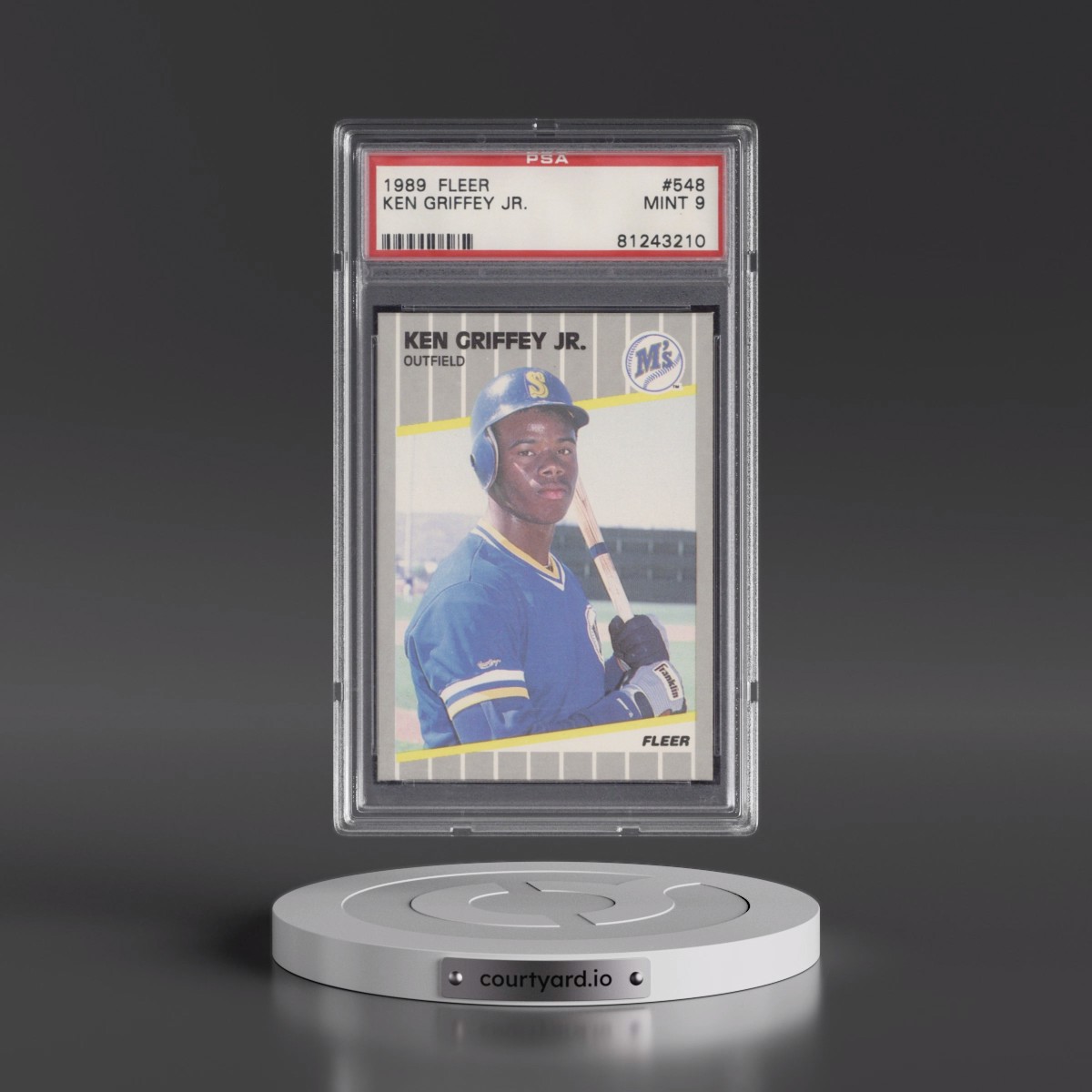 1989 Fleer #548 Ken Griffey Jr (PSA 9 MINT)