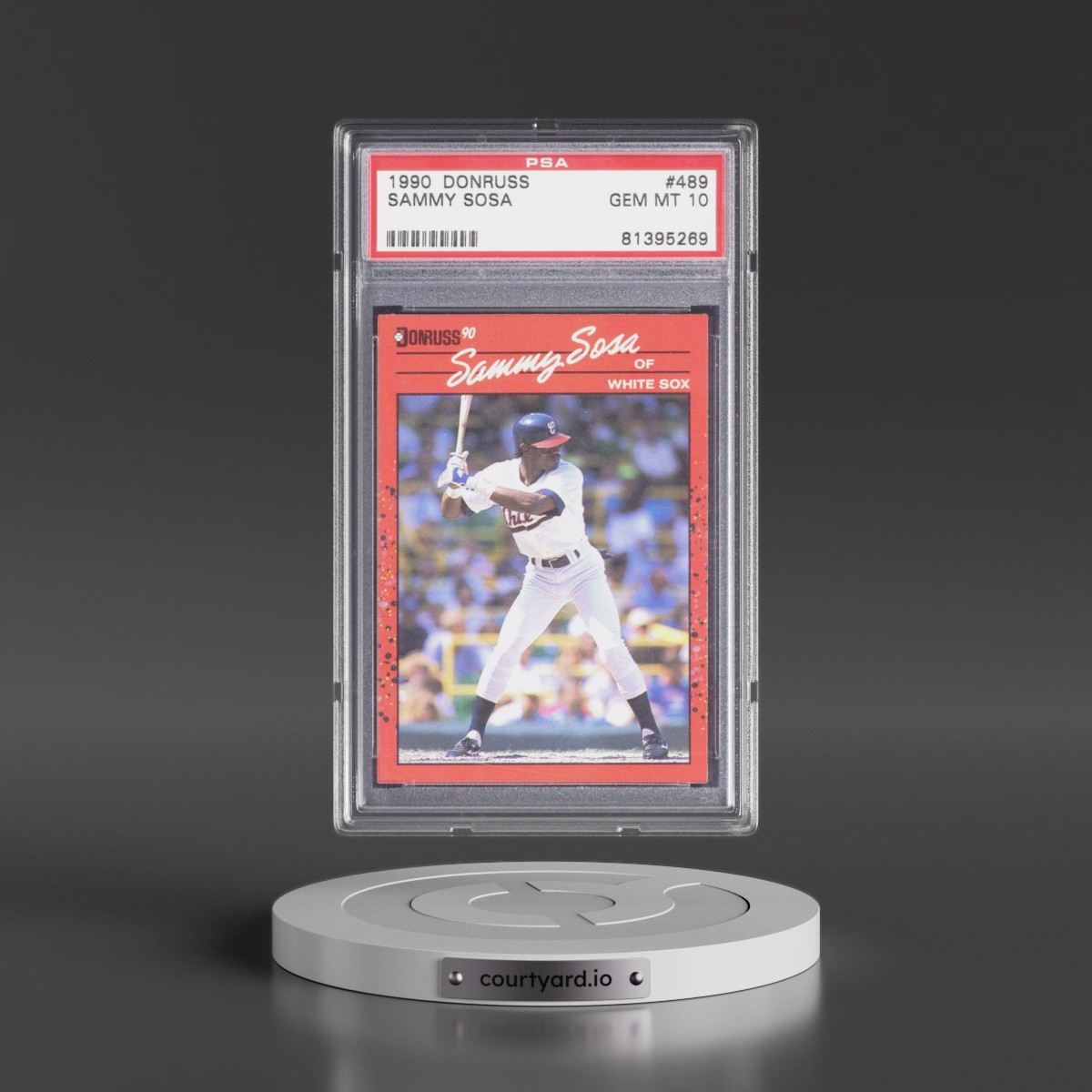 1990 Donruss #489 Sammy Sosa (PSA 10 GEM MINT)