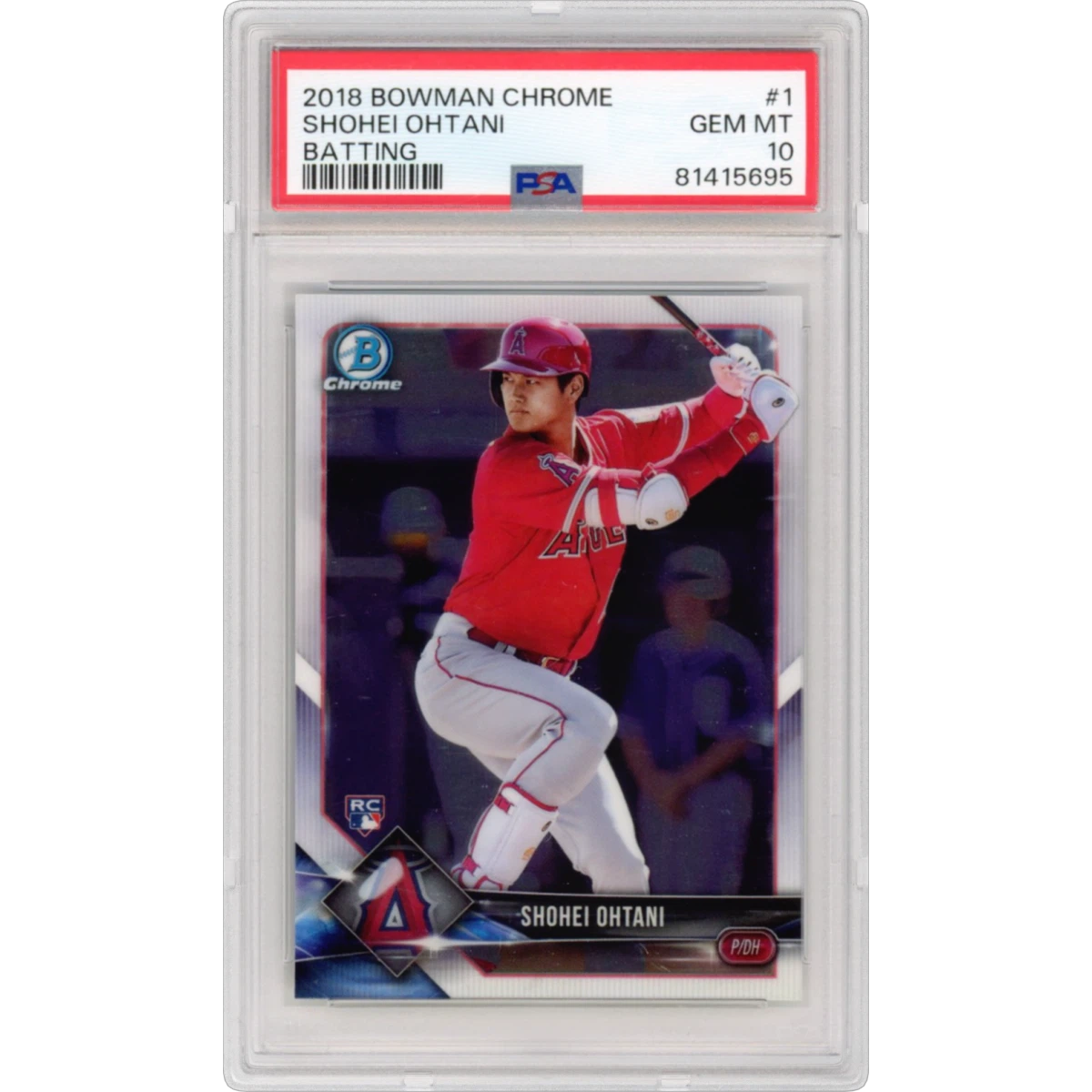 2018 Bowman Chrome #1 Shohei Ohtani (PSA 10 GEM MINT)
