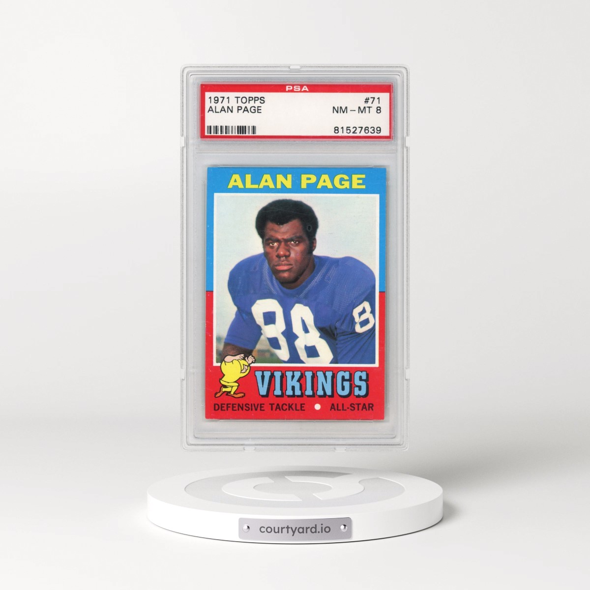 1971 Topps #71 Alan Page (PSA 8 NM-MT)