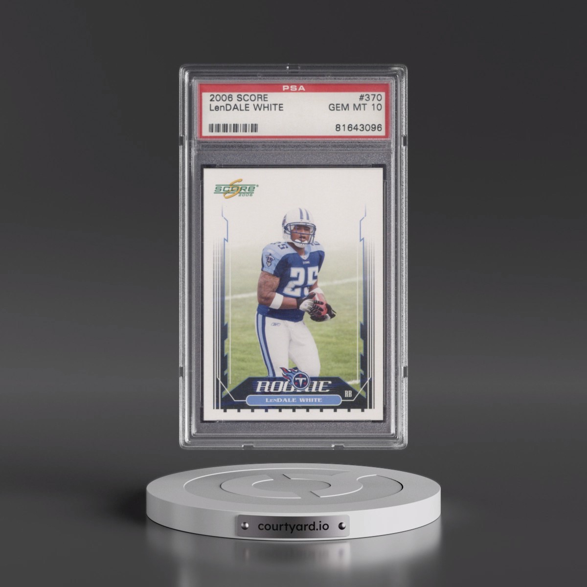 2006 Score #370 Lendale White (PSA 10 GEM MINT)