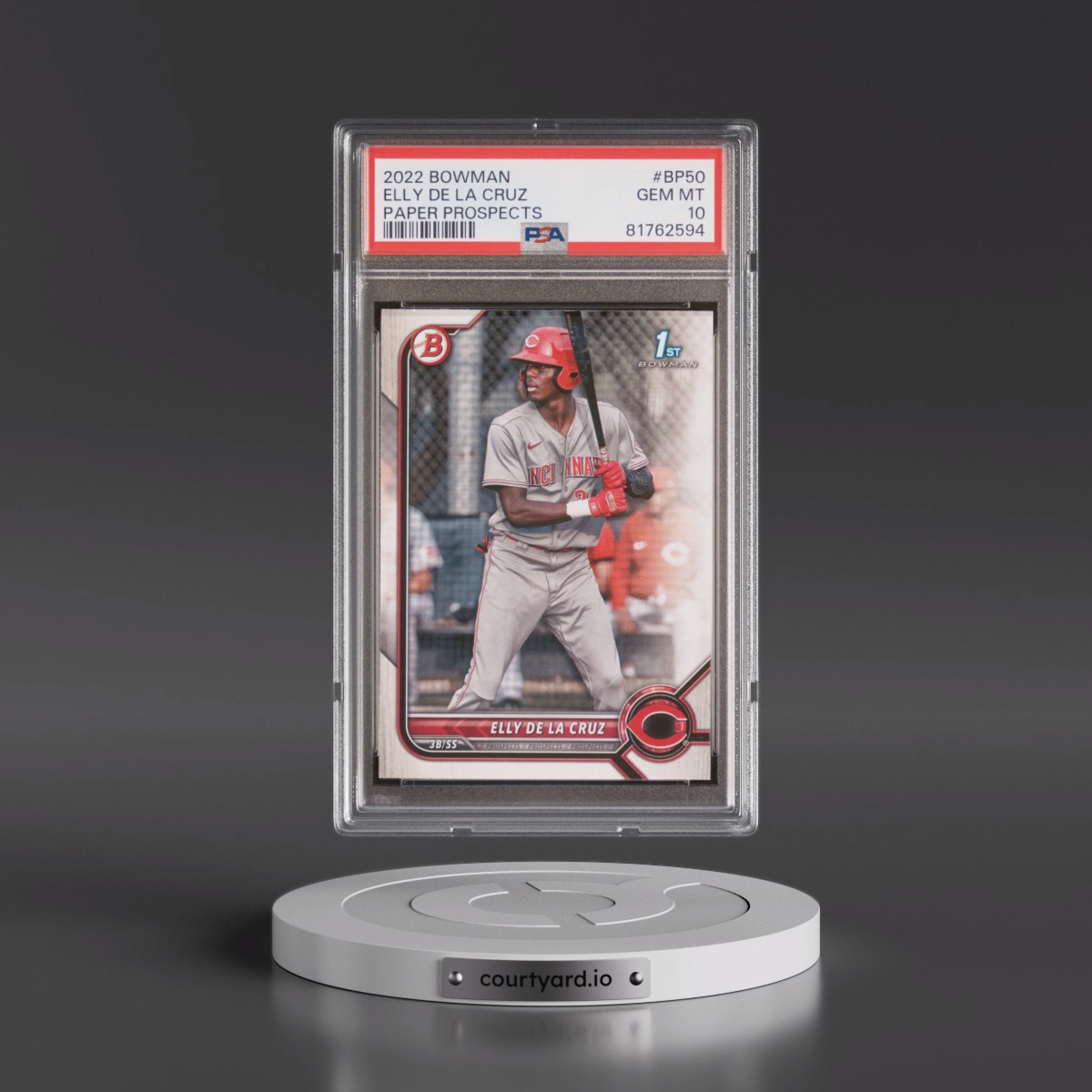 2022 Bowman Paper Prospects #BP50 Elly de La Cruz (PSA 10 GEM MINT)