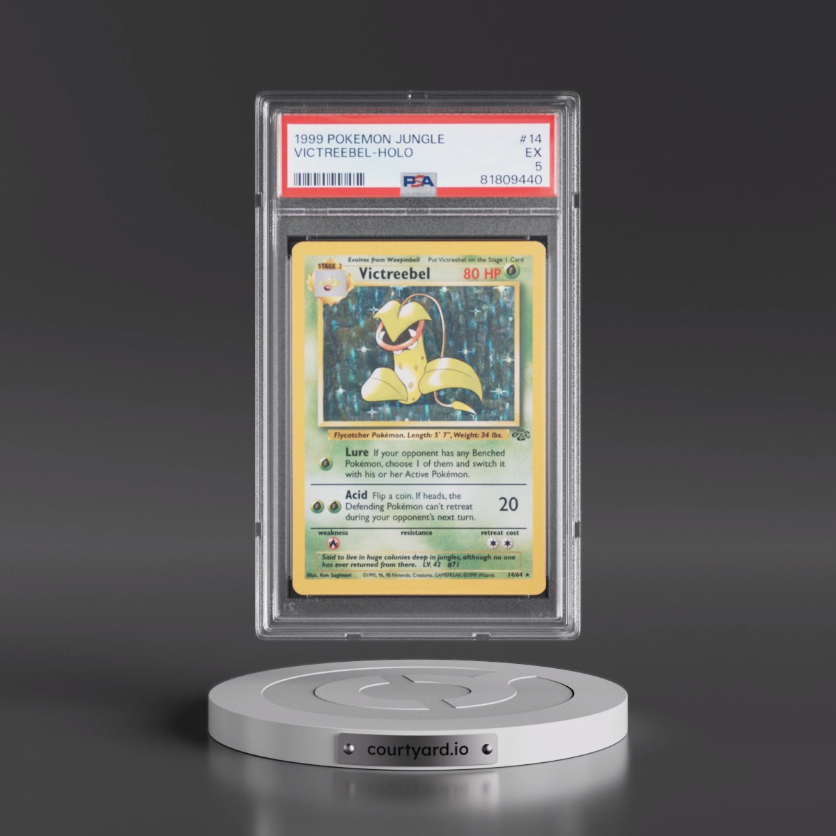 1999 Pokémon Jungle #14 Victreebel - Holo (PSA 5 EX)
