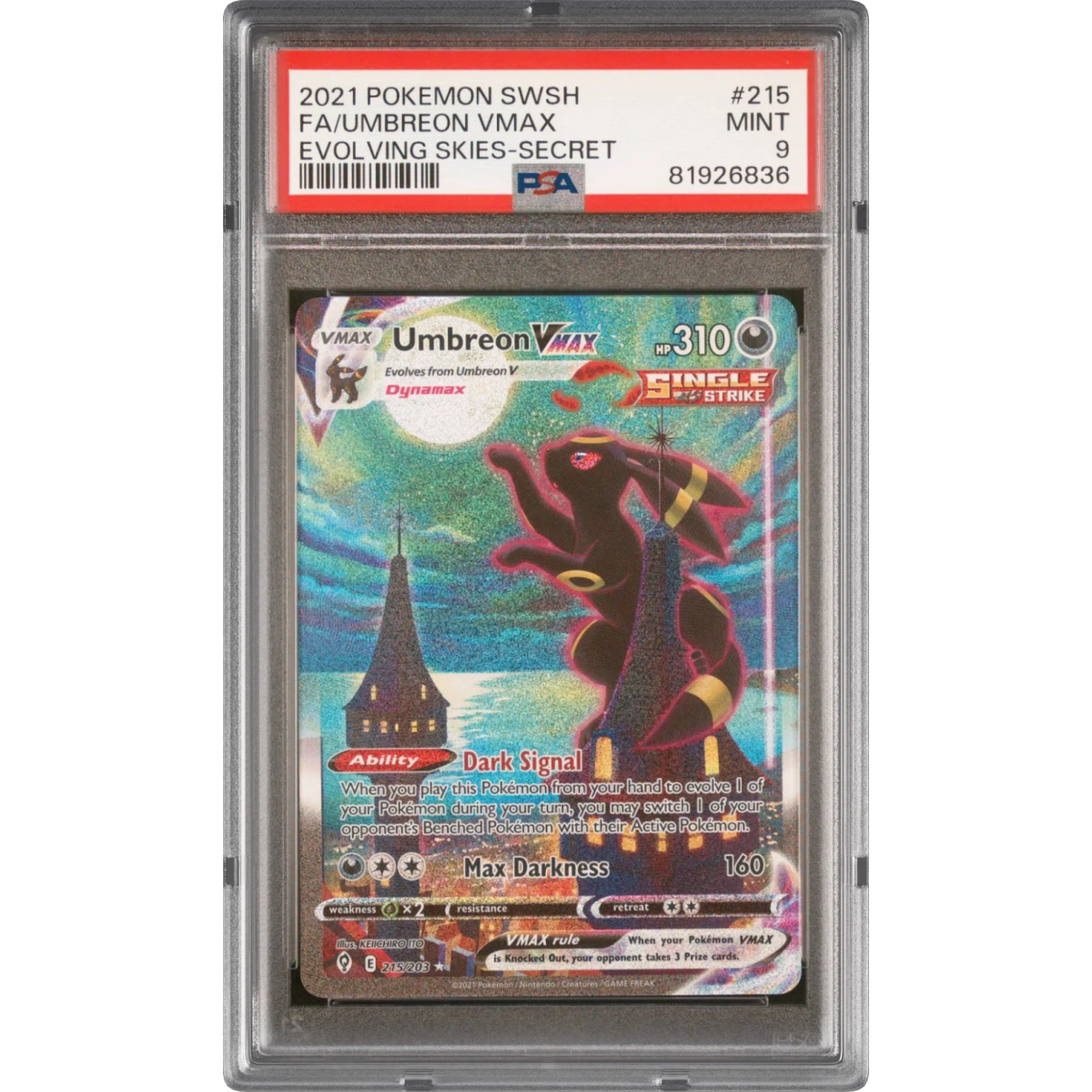 Umbreon Vmax card artwork