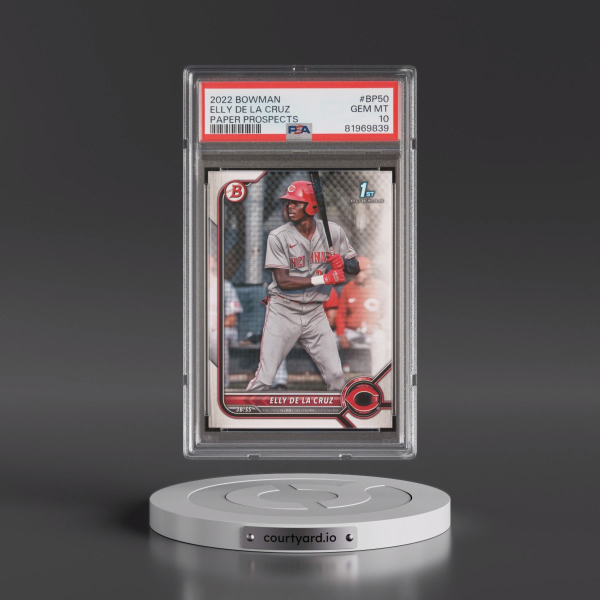 2022 Bowman Paper Prospects #BP50 Elly de La Cruz (PSA 10 GEM MINT)