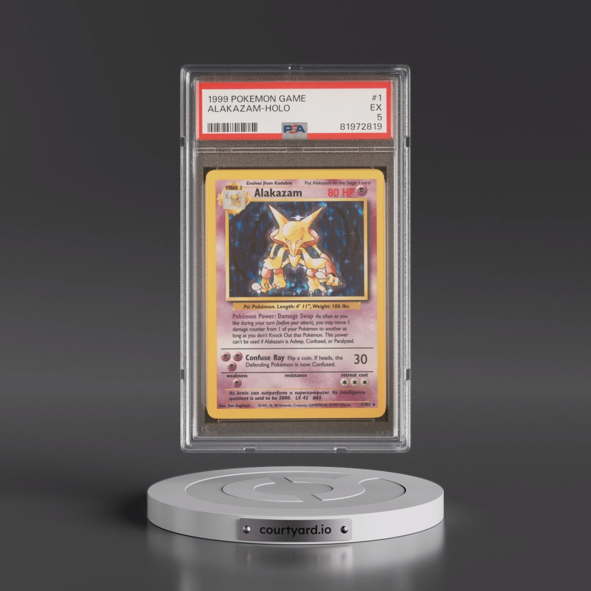 1999 Pokémon Game #1 Alakazam - Holo (PSA 5 EX)