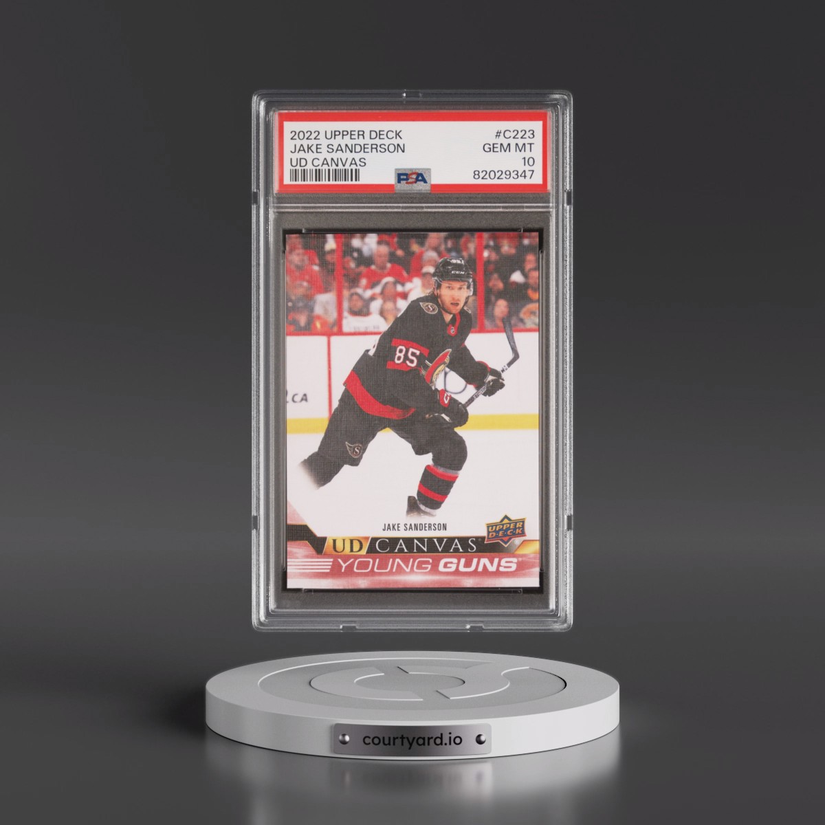 2022 Upper Deck UD Canvas Jake Sanderson #C223 PSA 10
