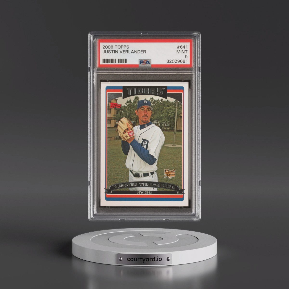 2006 Topps #641 Justin Verlander (PSA 9 MINT)