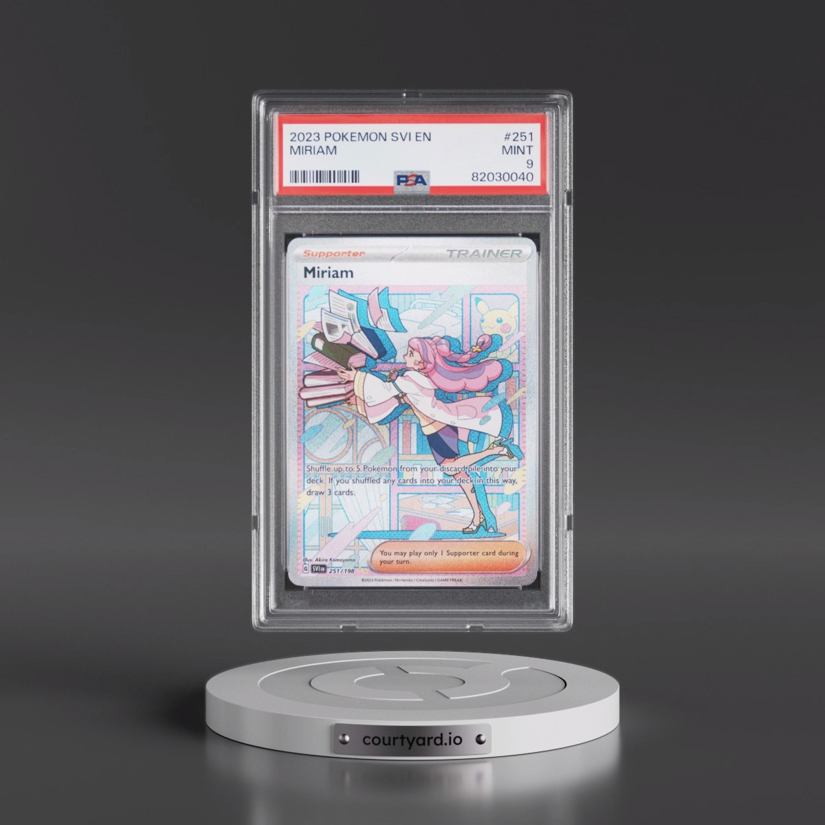2023 Pokémon Svi EN-Scarlet & Violet #251 Miriam - Special Illustration Rare (PSA 9 MINT)