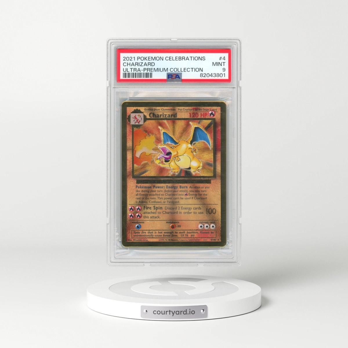 2021 Pokémon Celebrations Ultra-Premium Collection #4 Charizard (PSA 9 MINT)