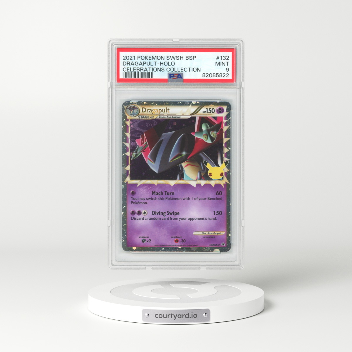2021 Celebrations #132 Dragapult - Holo (PSA 9 MINT)