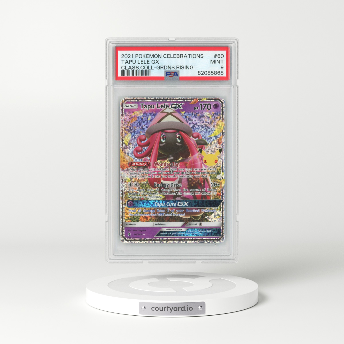 2021 Guardians Rising #60 Tapu Lele GX - Full Art Holo (PSA 9 MINT)
