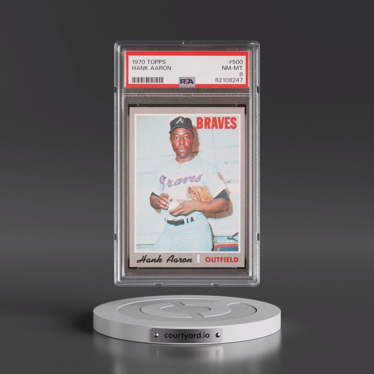 1970 Topps #500 Hank Aaron (PSA 8 NM-MT)